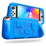 Funda De Silicona Para Nintendo Switch Oled 2021 7.0 Azul