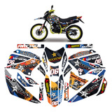 Kit Graficos Dm200 Full Body Stickers Listo P/instalar Rockb