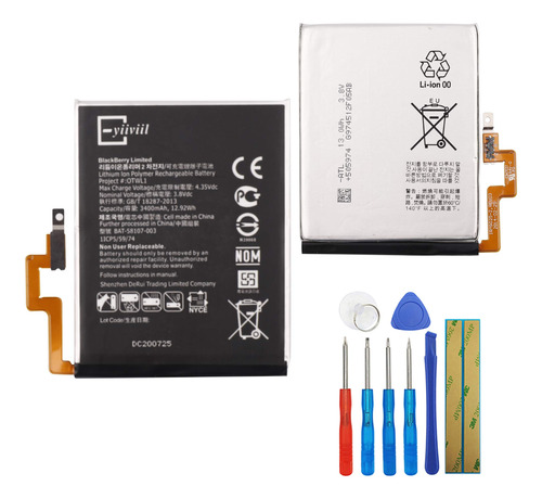 Bateria Celular Para 4.5'' Blackberry Passport Q30 Built In Bat 58107 003 3400mah 3.8v Con Repairing Herramientas