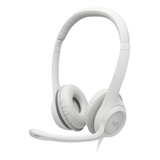 Audífonos Logitech Usb H390 Para Computadora Color Blanco 