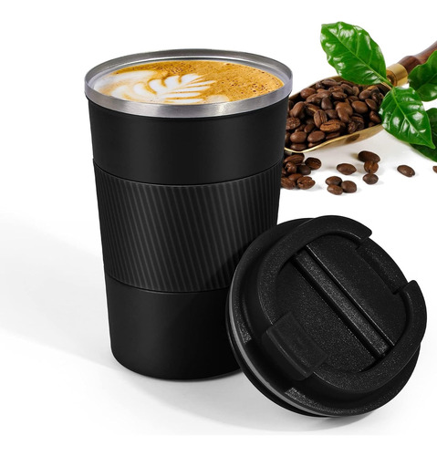 Vaso Termico Mug Acero Inoxidable Para Cafe 380ml Doble Capa