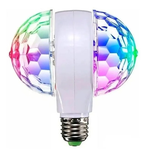 Lampara Led Giratoria 6w Rgb Foco Doble 3 Colores Bolichera