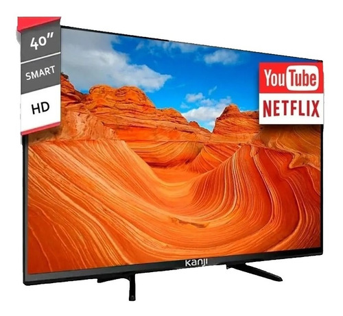 Smart Tv 40 Pulgadas Kanji Full Hd Con Android 220v Negro