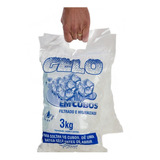 Saco Embalagem Para Gelo Em Cubos - 3kg - 500 Unidades