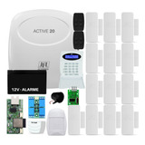 Kit Alarme Jfl Active 20 Monitorado Aplicativo +14 Sensores