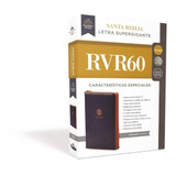 Rvr60 Biblia Letra Supergigante Leathersoft Cierre Azul