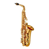 Saxofón Yamaha Yas480, Alto Intermedio Fa# Y Fa Frontal