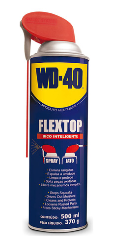 Spray Wd-40 Multiusos Flextop - Desengripa E Lubrifica 500ml