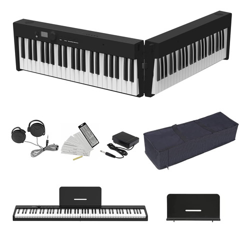 Nikomaku Piano Digital De 88 Teclas Plegable Portatil Teclad