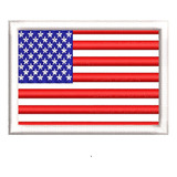 Patch Bordado Bandeira 7x5cm Estados Unidos - País