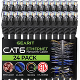 Cable Ethernet Cat 6 De 7 Pies (paquete De 24), Cable D...