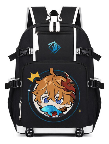 P Mochila Usb De Dibujos Animados Genshin Impact Para Estudi