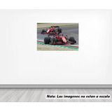 Vinil Sticker Pared 50 Cm. Lado Ferrari F1 Modbe022