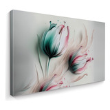 Quadro Decorativo Floral Canvas Flores Para Sala Quarto Hall