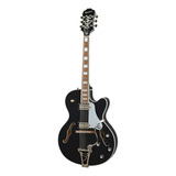 Guitarra Eléctrica EpiPhone Original Collection Emperor Swingster De Arce Black Aged Gloss Brillante Con Diapasón De Laurel Indio