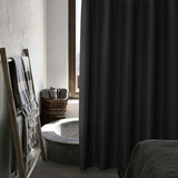 Spxtex Cortinas De Ducha Negras Para Baño, 72 Pulgadas De La