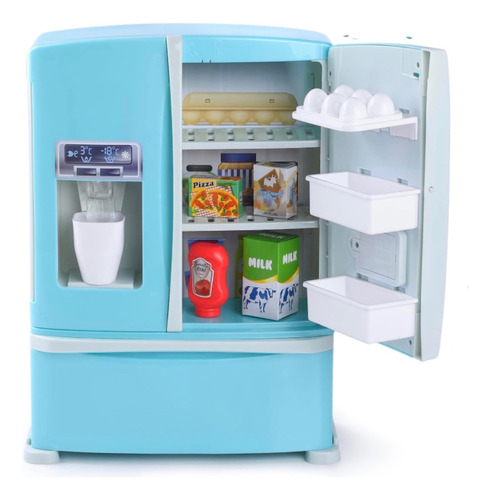 Refrigerador Para Niños Cocinita Juguete Juego Accesorios