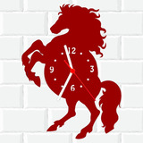 Relógio De Madeira Mdf Parede | Cavalo Animal 3