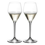 Kit 2 Taças Riedel Heart To Heart Champagne Wine Glass 305ml Cor Transparente