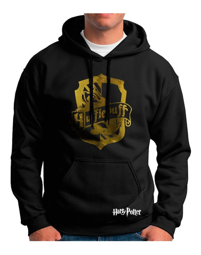 Buzo Capota Hufflepuff Hogwarts Harry Potter Hoodie Hombre