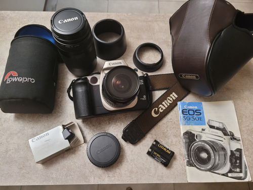 Combo Canon Eos 50e - Cámara,lente,zoom,filtros Y Accesorios