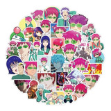 Saiki Kusuo 50 Calcomanias Stickers Pvs Vs Agua Anime Manga