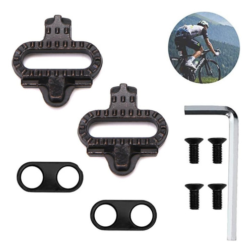 Placas Calas Clips Shimano Spd Bicicleta Mtb + Llave