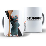 Caneca Ratatouille 325ml Cerâmica Xícara + Caixa Brinde