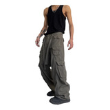 Pantalones Cargo Rectos Sueltos Casuales