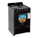 Cocina Escorial 4 Hornallas Master Black Negra 56cm Multigas