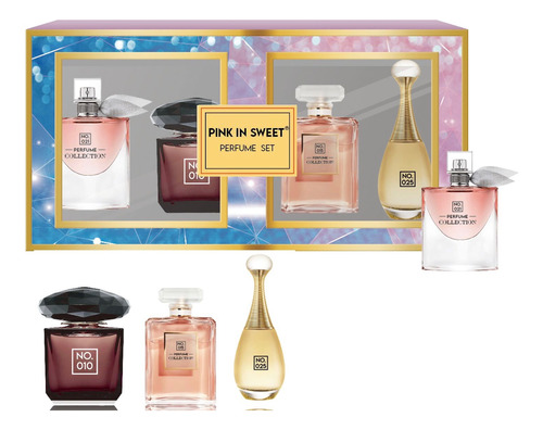 Pack 4 Mini Perfumes Alternativo De Mujer 30 Ml Regalo