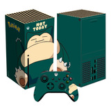 Skin Snorlax Para Xbox Series X Set Stickers