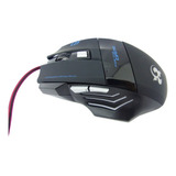 Mouse Gamer T-6 Con Luz, 6 Botones, Cable Usb Tipo Soga
