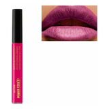 Batom Líquido Mate Glitter Effect Avon Power Stay Magenta