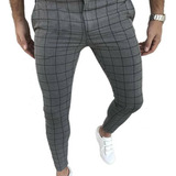 Pantalones Pitillo A Cuadros De Vestir Formal For Hombre