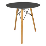 Mesa Bistrô Redonda 60cm Eiffel Café Tripé Eucalipto M1c