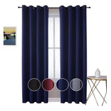 Cortinas Blackout Largas Para Sala Economicas 137x213cm,1pz