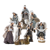 12 Unids / Set Juguetes Juego De Natividad Escena Navideña