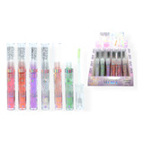 Pack 6 Lips Gloss Con Glitter Surtidos