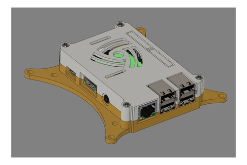 Case Para Raspberry Pi 3 Furação Vesa 100mm