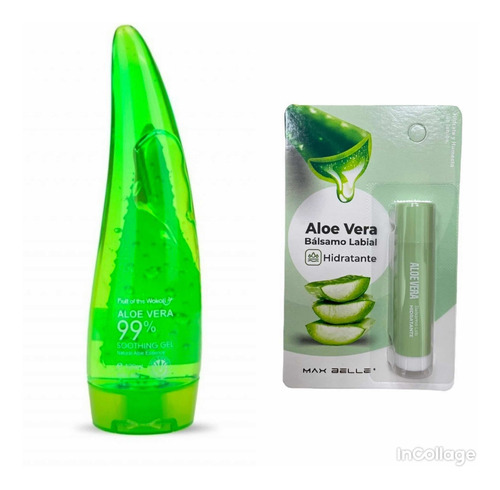 Gel Refrescante Hidratante Aloe Verá + Bálsamo Lábial Hidrat