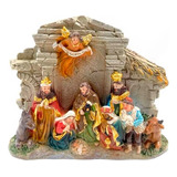 Nacimiento Pesebre De 12 X 15 Cm En Marmolina