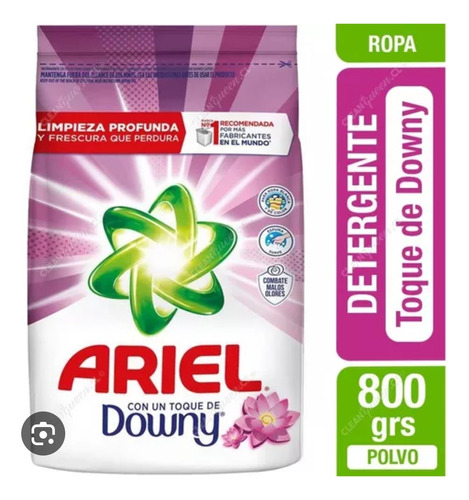 Ariel 800 Grs Detergente En Polvo Con Un Toque De Downy