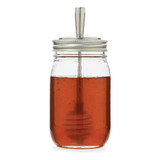 Jarware 82653 Tapa De Metal Mason Jar Honey Dipper, Boca