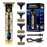 Maquina Recortadora De Pelo Kemei T Km-1325 Patillera Barber