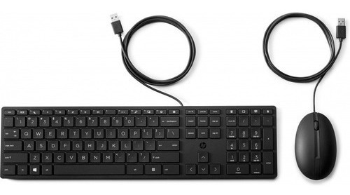 Kit De Teclado Y Mouse Hp Wired Desktop 320mk Usb Negro /vc