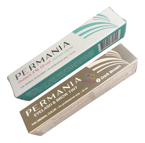 Tinte Permania Marrón Oscuro Para Cejas Y Pestañas