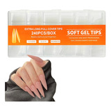 Tips De Gel Suave Soft Tips En Caja Con Uñas Postizas 240 Pz Color 2