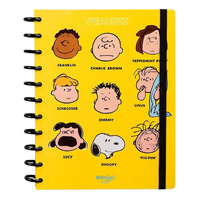 Cuaderno A Discos Inteligente Mooving Loop Carta Snoopy Color Peanuts | Envío gratis