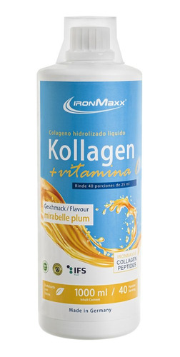 Colágeno Hidrolizado Líquido 1000ml - Kollagen + Vitamina C